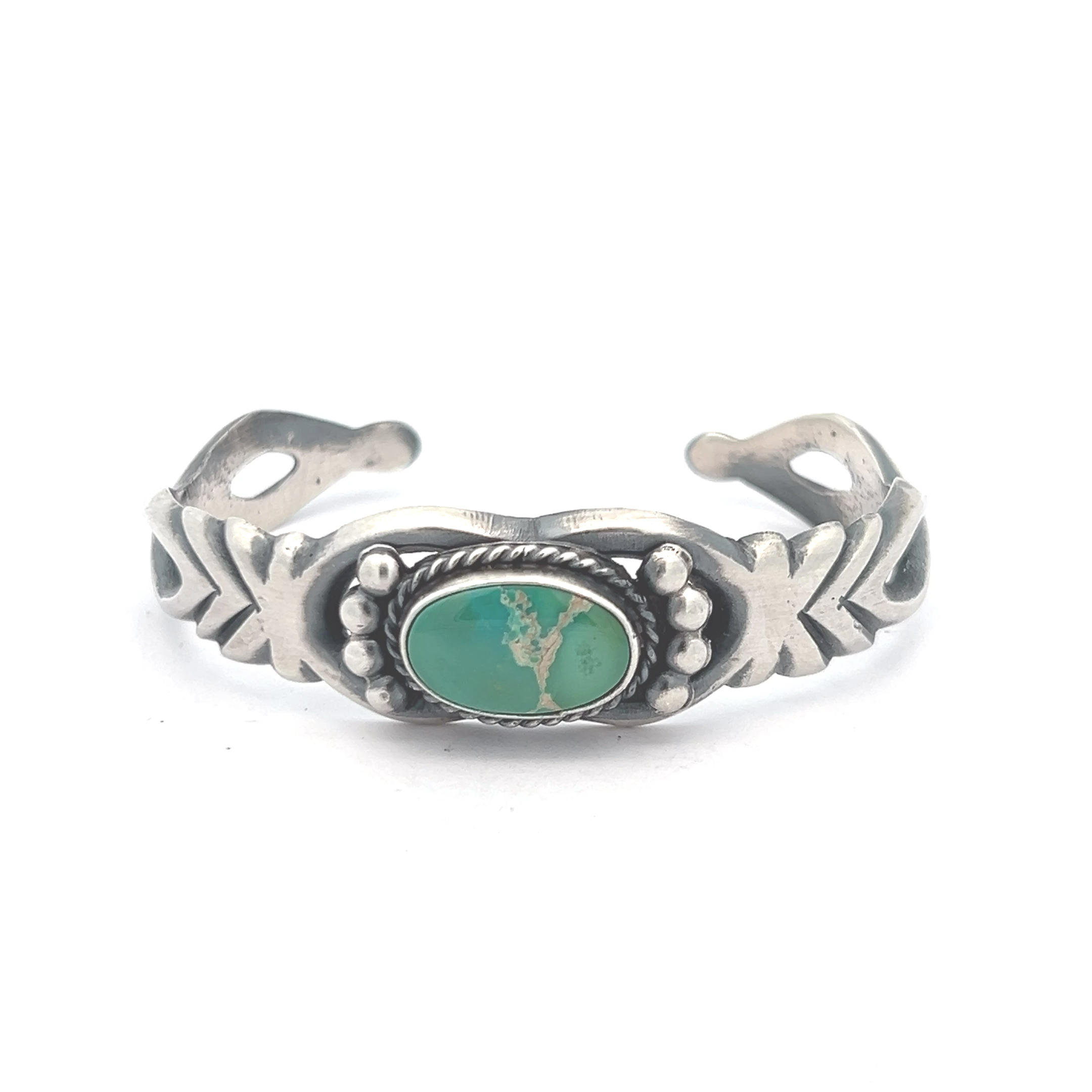 Signed Navajo Native American Royston Turquoise Sterling Silver Bracelet Signed Navajo Native American Royston Turquoise Sterling Silver Bracelet