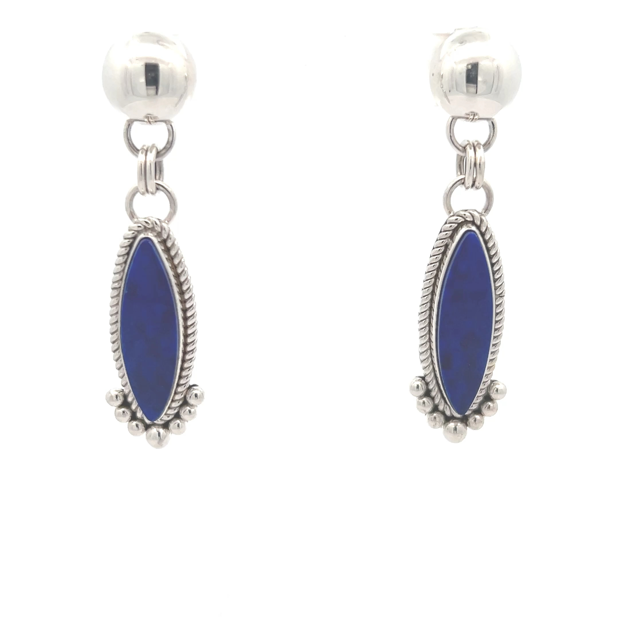 Lapis Sterling Silver Earrings