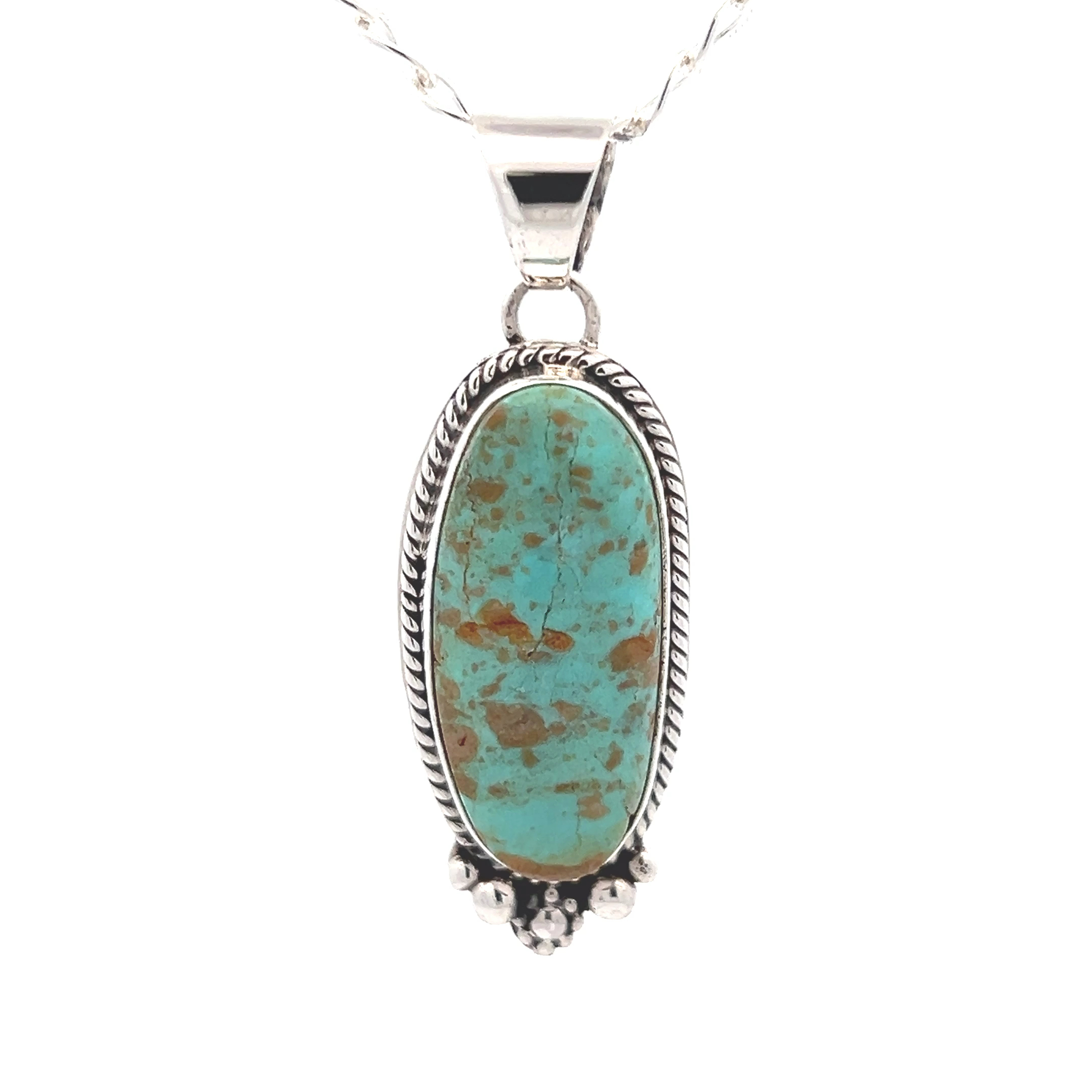 Rare Number 8 Mine Turquoise Native American Navajo Sterling Silver Bracelet