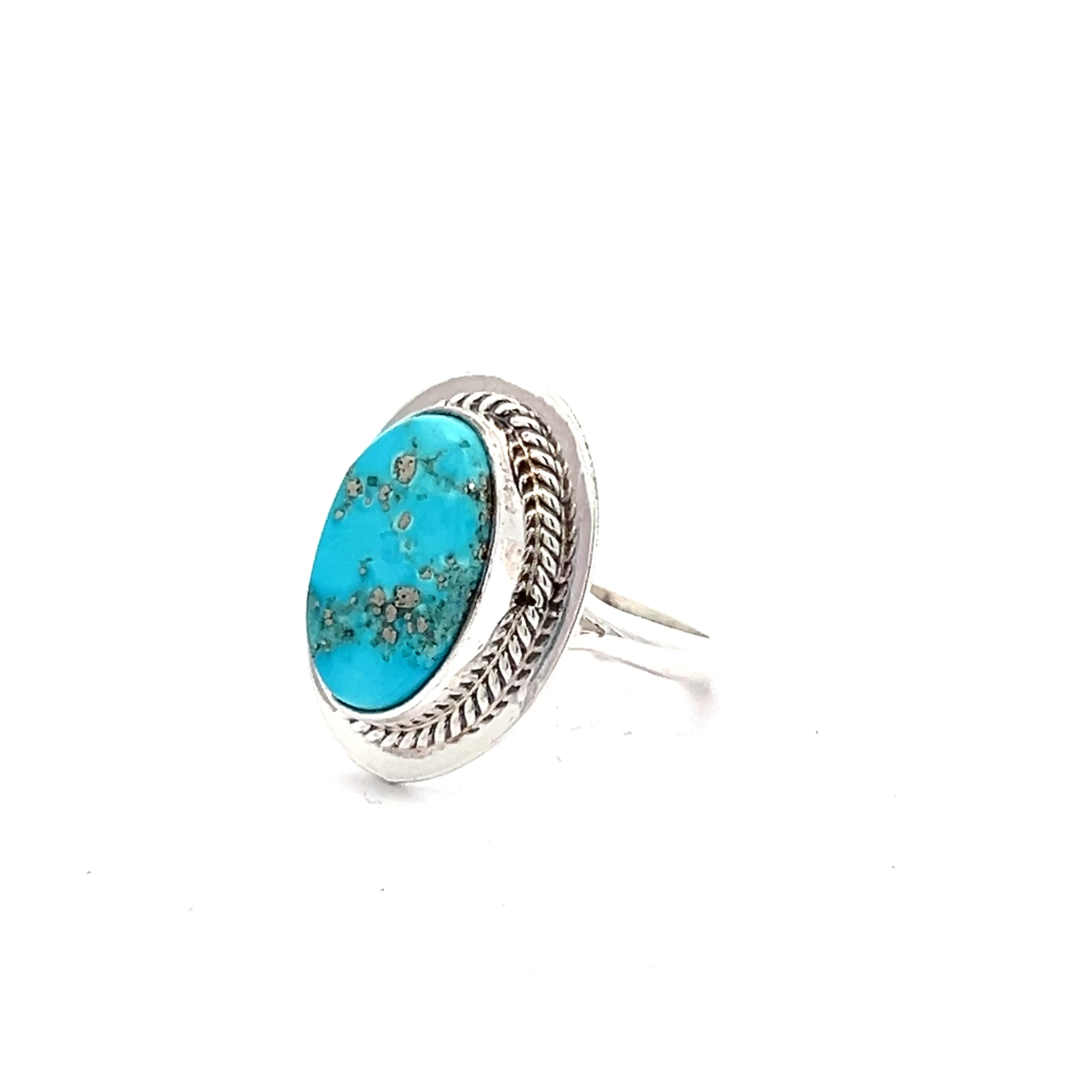 Gorgeous Native American Navajo Kingman Turquoise Sterling Silver Necklace J. Piaso Gorgeous Native American Navajo Kingman Turquoise Sterling Silver Necklace J. Piaso