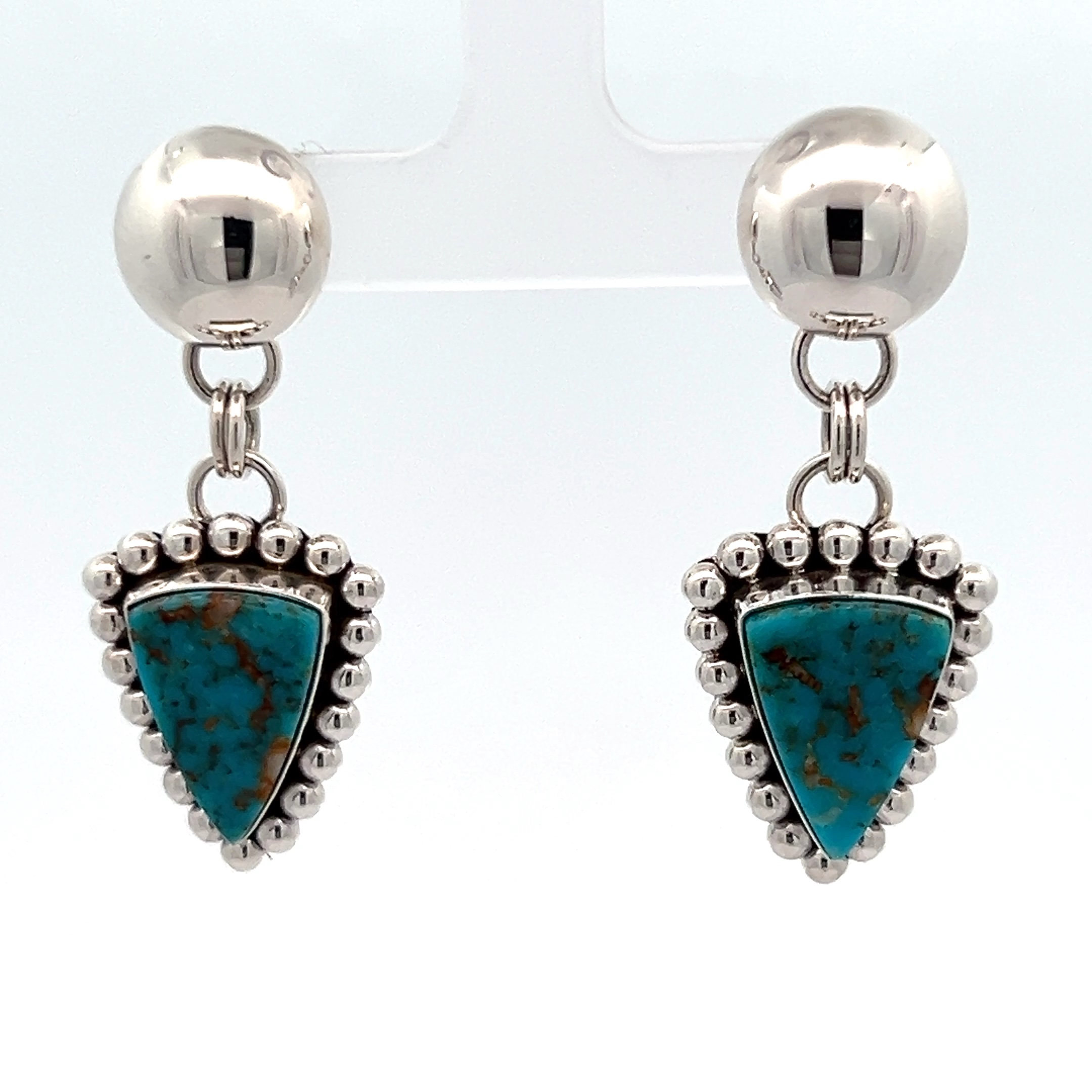 Turquoise Sterling Silver Post Earrings Turquoise Sterling Silver Post Earrings