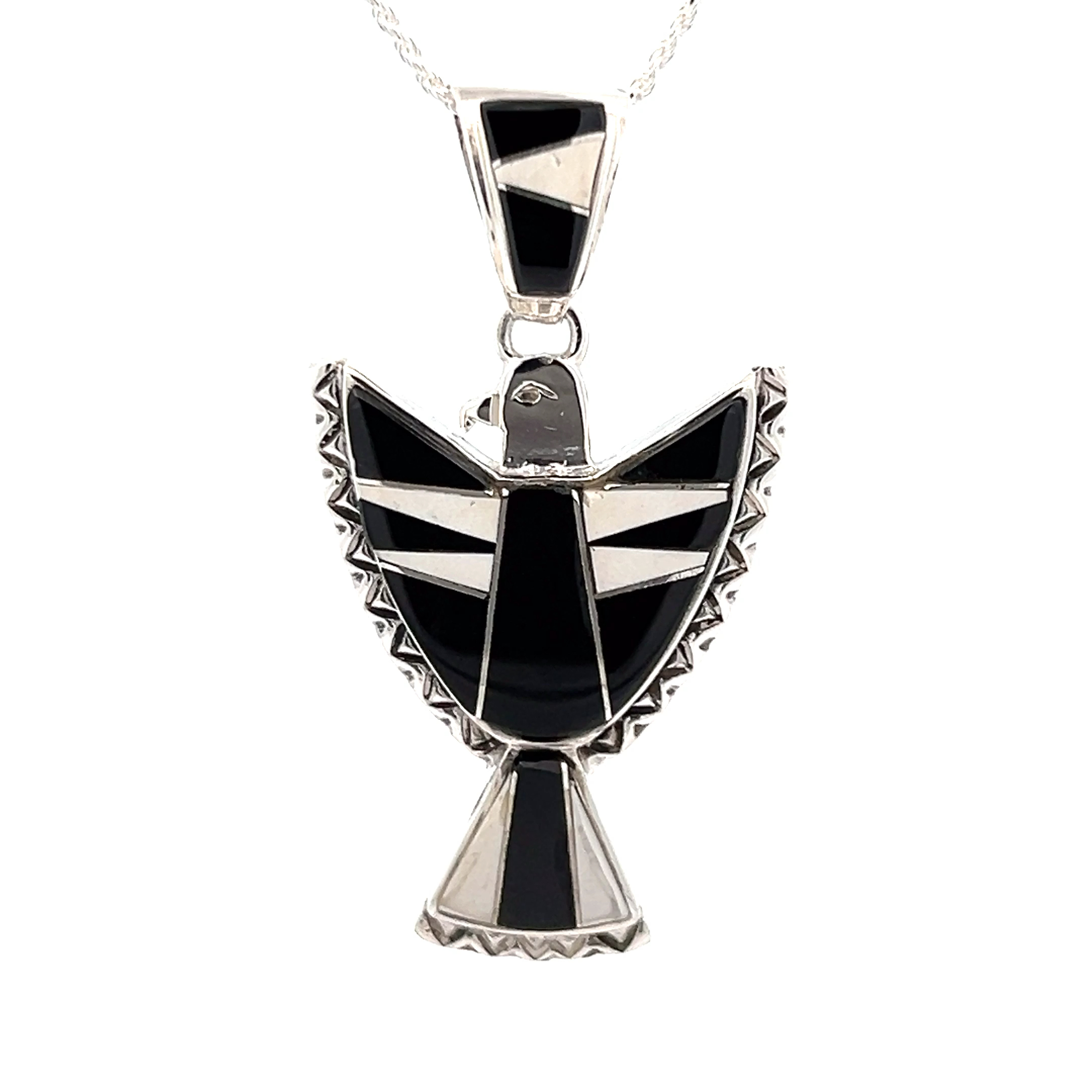 Impressive Sterling Silver Thunderbird Necklace Impressive Sterling Silver Thunderbird Necklace