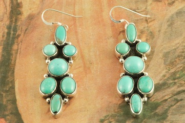 Campitos Turquoise Earrings Treasures Of The Southwest Campitos Turquoise Earrings