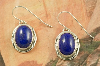 Blue Lapis Earrings Treasures Of The Southwest Blue Lapis Earrings