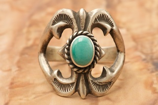 Native American Jewelry Turquoise Sterling Silver Ring