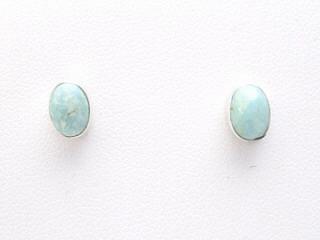 Genuine Dry Creek Turquoise set in Sterling Silver French Wire Earrings. Created by Navajo Artist Marie Bahe. Signed. Dry Creek Turquoise is mined near Battle Mountain, Nevada. Dry Creek Turquoise is a natural stone and has not been treated with any process to change the color and/or the hardness of the natural materials of the stone. To date, no other vein of this Turquoise has been discovered anywhere else other than the Dry Creek Mine and when this vein runs out, that will be the last of it. Because this Turquoise is as rare as the sacred buffalo, the Indians call it 