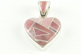 Genuine Turquoise inlaid between ribbons of Sterling Silver. Precision inlay on the bale and pendant. Free 18