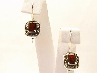 Nickel-free Sterling Silver, Marcasite French Hook Earrings. Treasures of the Southwest.com guarantees that our Sterling Silver Jewelry is 925 Sterling or above.