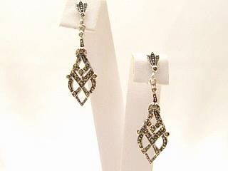 Nickel-free Sterling Silver, Marcasite Post Earrings. Treasures of the Southwest.com guarantees that our Sterling Silver Jewelry is 925 Sterling or above.