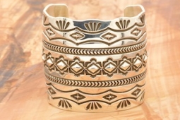 Sterling Silver Bracelet buy Navajo Artist Elgin Tom