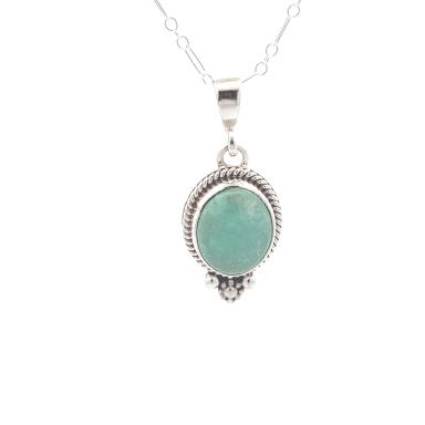 Genuine Sierra Nevada Turquoise Sterling Silver Pendant