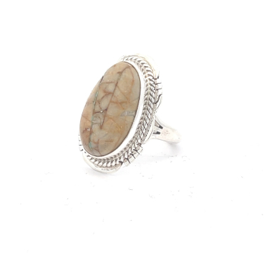 Genuine Boulder Turquoise Sterling Silver Native American Ring