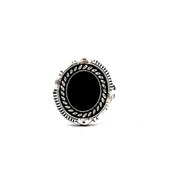 Artie Yellowhorse Genuine Black Onyx  Sterling Silver Ring