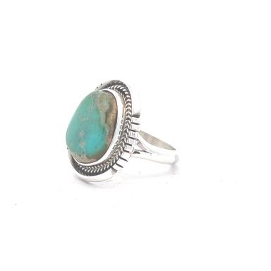 Genuine Pilot Mountain TurquoiseSterling Silver Ring