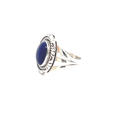 Artie Yellowhorse Genuine Blue Lapis Sterling Silver Native American Ring