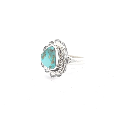 Genuine Sonoran Turquoise Sterling Silver Ring