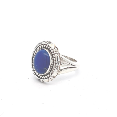 Artie Yellowhorse Genuine Blue Lapis Sterling Silver Ring