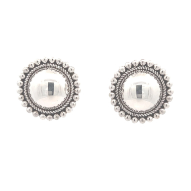 Artie Yellowhorse Jewelry Rising Sun Design Sterling Silver Post Earrings
