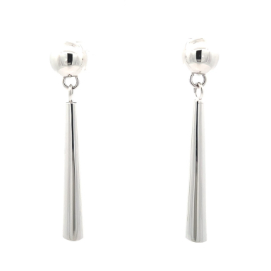 Navajo Artist Artie Yellowhorse Jewelry Sterling Silver Dangle Earrings