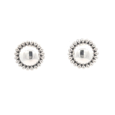 Artie Yellowhorse Sterling Silver Dome Design Post Earrings