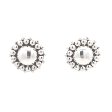 Artie Yellowhorse Native American Jewelry Sterling Silver Rising Sun Earrings