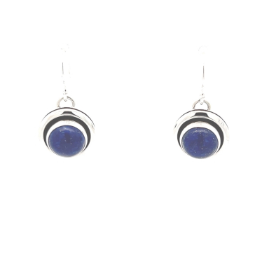 Artie Yellowhorse Jewelry Genuine Blue Lapis Sterling Silver Earrings