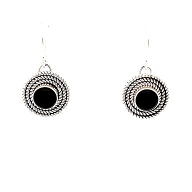 Artie Yellowhorse Jewelry Genuine Black Onyx Sterling Silver Earrings