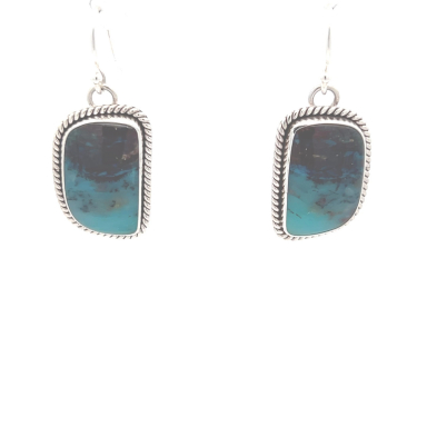 Artie Yellowhorse Jewelry Genuine Peruvian Opal Sterling Silver Earrings