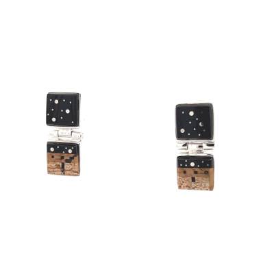 Calvin Begay Native American Jewelry Starry Night Earrings