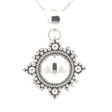 Artie Yellowhorse Jewelry Rising Sun Design Sterling Silver Pendant