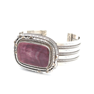 Artie Yellowhorse Genuine Purple Spiny Oyster Shell Native American Bracelet