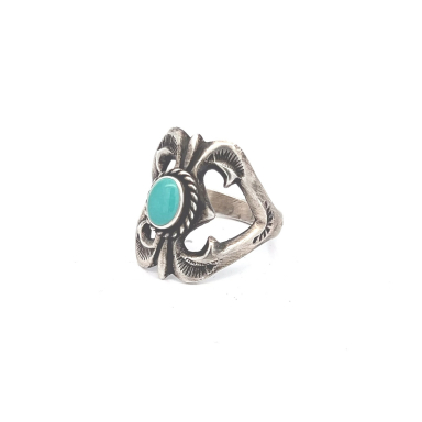 Native American Jewelry Turquoise Sterling Silver Ring