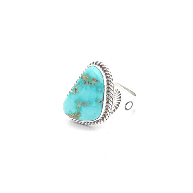 Genuine Battle Mountain Turquoise Sterling Silver Ring