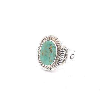 Genuine Royston Turquoise Sterling Silver Ring