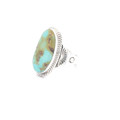 Genuine Pilot Mountain Turquoise Sterling Silver Ring