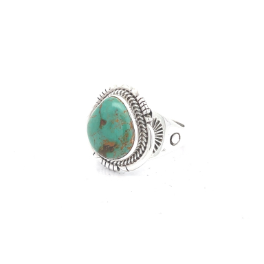 Genuine Pilot Mountain Turquoise Sterling Silver Ring