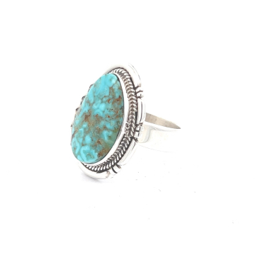 Genuine Candelaria Turquoise Sterling Silver Ring