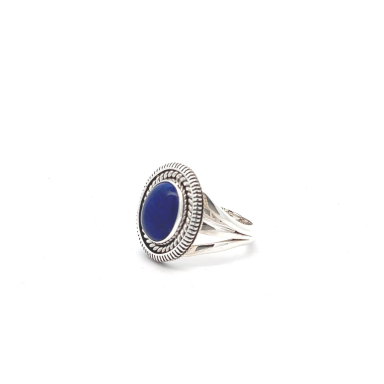 Artie Yellowhorse Genuine Blue Lapis Sterling Silver Ring