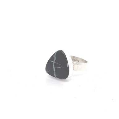 Genuine White Lightening Sterling Silver Ring