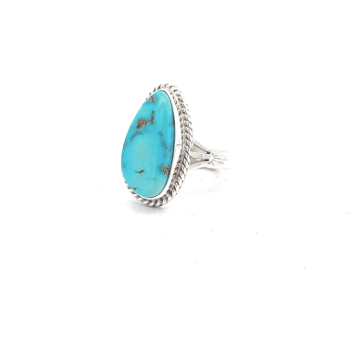 Native American Jewelry Genuine Kingman Turquoise Ring