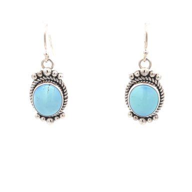 Artie Yellowhorse Genuine Golden Hill Turquoise Sterling Silver Earrings