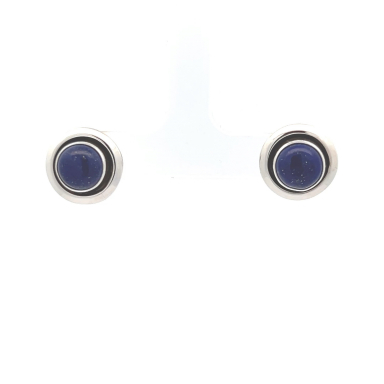 Artie Yellowhorse Jewelry Genuine Blue Lapis Sterling Silver Earrings