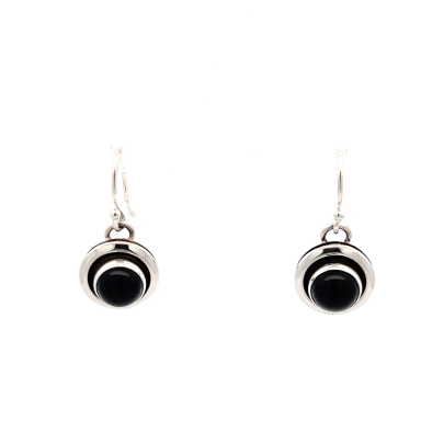 Artie Yellowhorse Jewelry Genuine Black Onyx Sterling Silver Earrings