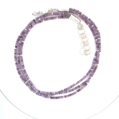 Desiree Yellowhorse Navajo Jewelry 3 Strand Genuine Lepidelite Necklace