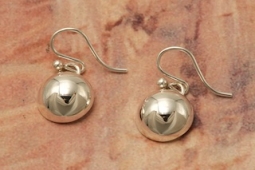 Artie Yellowhorse 1/2" Diameter Sterling Silver Button Earrings