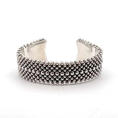 Artie Yellowhorse Sterling Silver Navajo Bead Bracelet