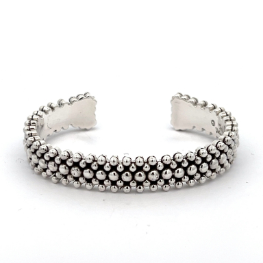 Artie Yellowhorse Sterling Silver Bead Bracelet