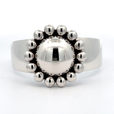Artie Yellowhorse Rising Sun Design Sterling Silver Bracelet