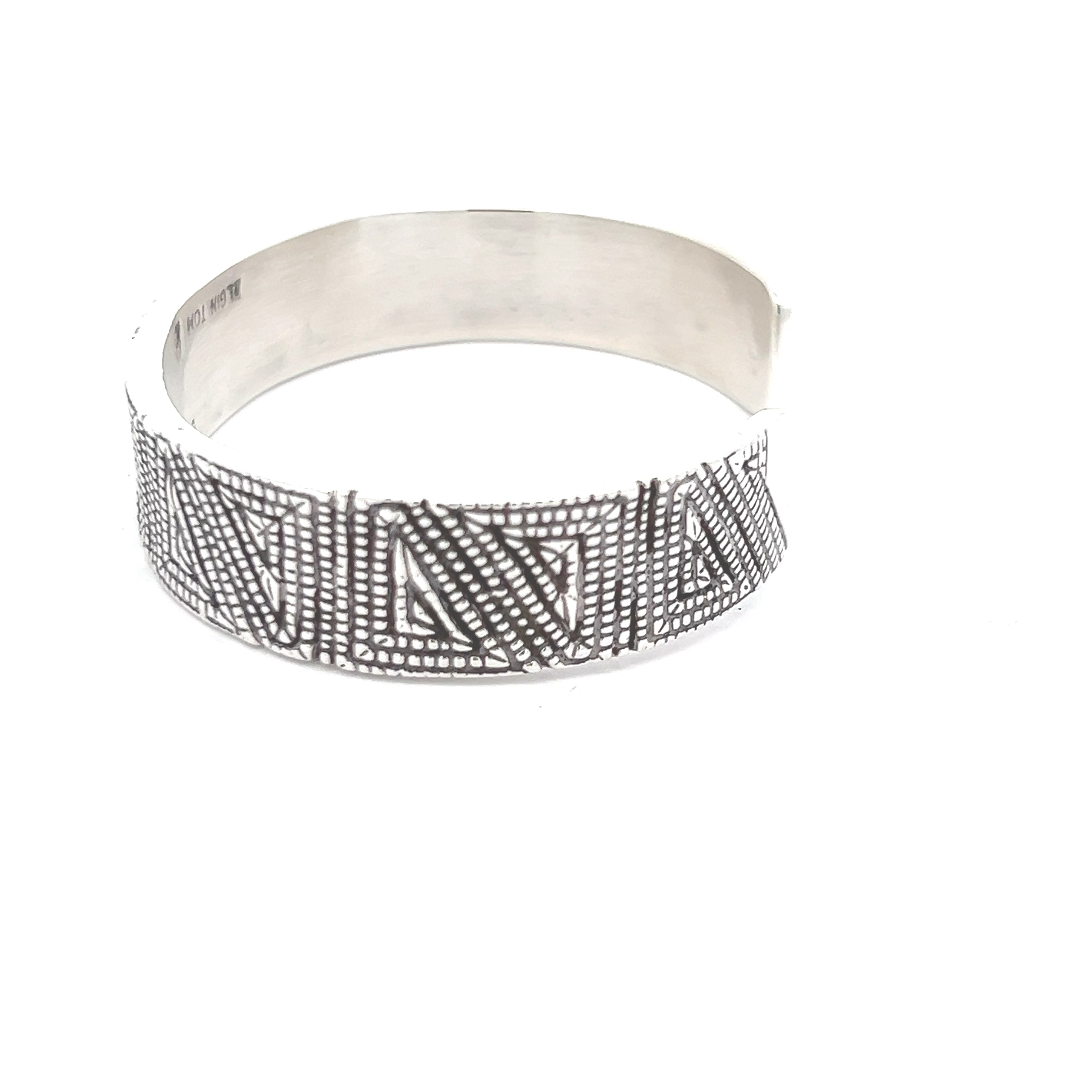 Vintage B. Webb Native American Navajo Sterling Cuff