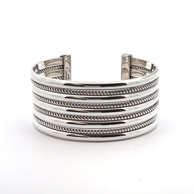 Artie Yellowhorse Sterling Silver Twist Bracelet